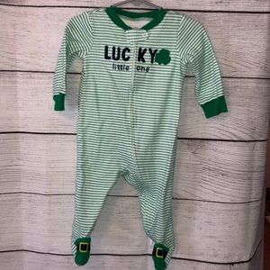 Like New 9 Months St. Patrick’s Day Footies☘️